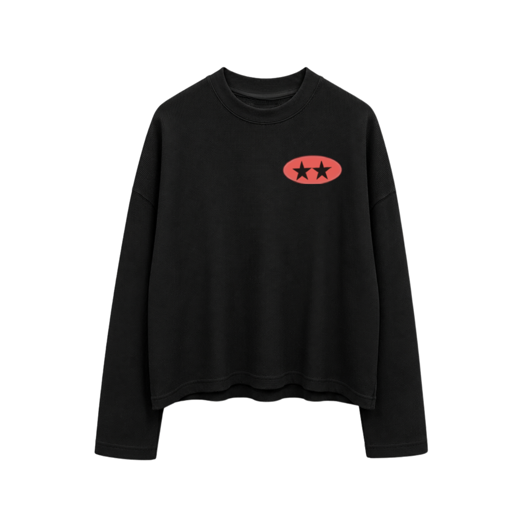 Black Waffleknit