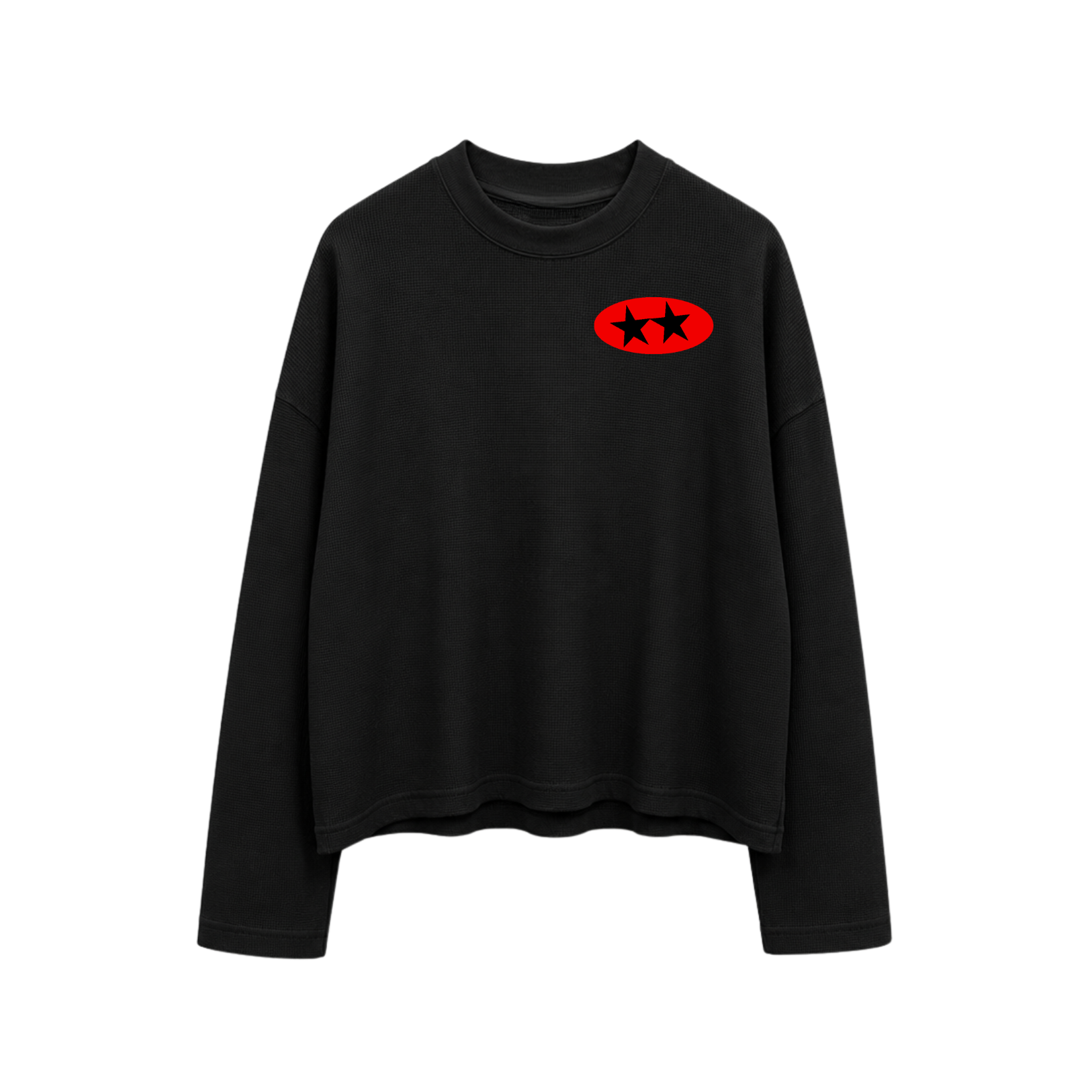 Black Waffleknit
