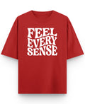 Red Oversized T-shirt Front Design